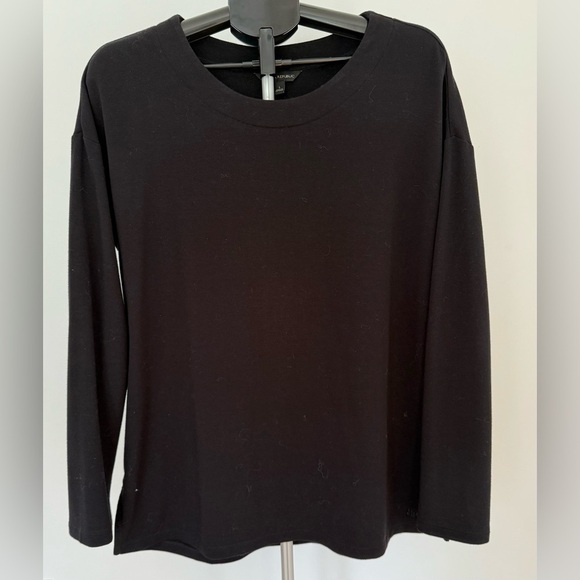 Banana Republic Tops - Banana Republic Black Crew Neck Sweatshirt | Size Large | Cozy & Polished